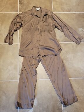 Vintage Silk Pyjamas 3 Piece Set